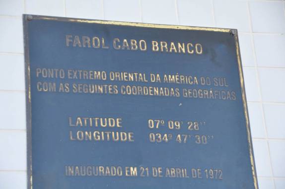 O Farol do Cabo Branco, na Ponta do Seixas, em João Pessoa - PB